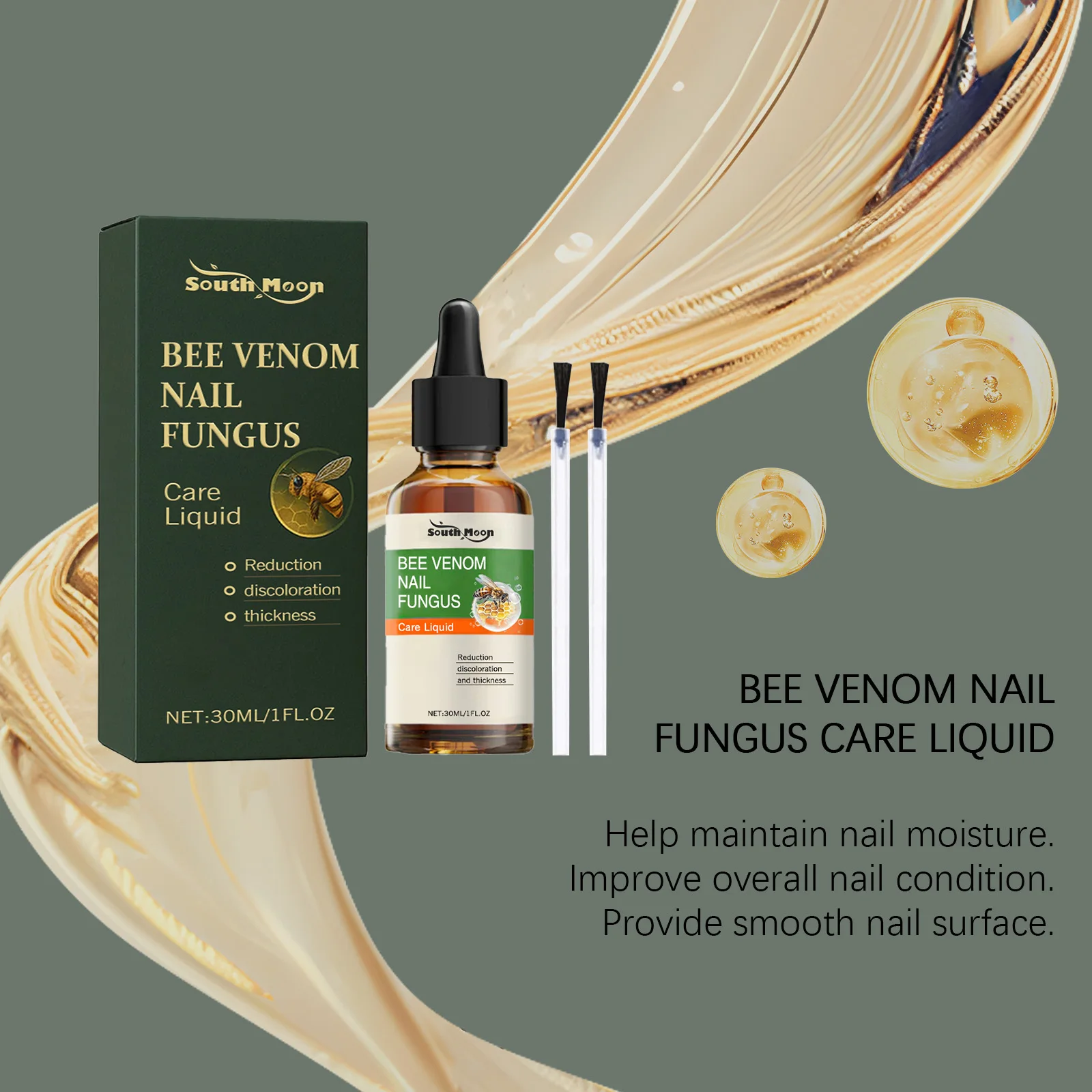 سم النحل العناية بالأظافر السائل إزالة الأظافر الفطرية مكافحة العدوى إصلاح لطيف تغير لون الأظافر التالفة اليد القدم العناية بالأظافر جوهر #5