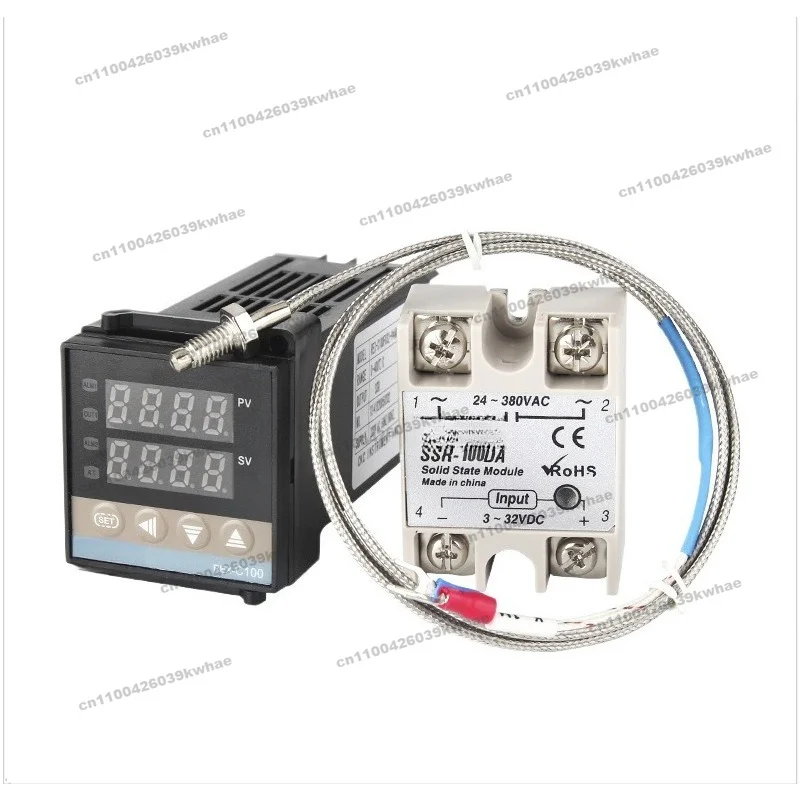 For Intelligent Thermostat REX-C100 Set Thermocouple 40DA Solid State Relay Three-piece Package
