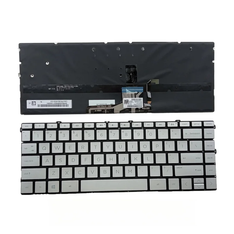 Replacement Backlit Laptop Keyboard US SP Layout For HP Spectre x360 13‑AW 13‑AW0003DX Notebook PC