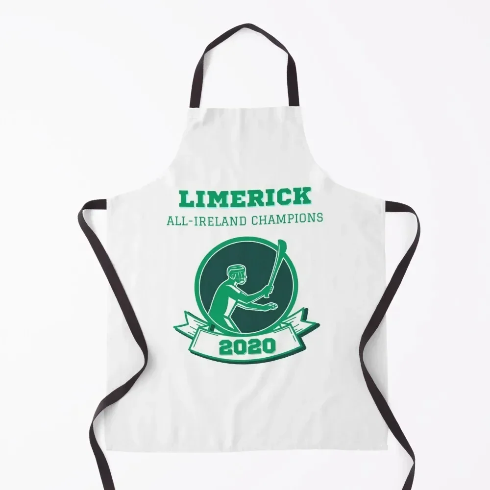 

Limerick Hurling All Ireland Champions 2020 GAA Apron japanese style Waiter Uniforms Kitchen Novel Kitchen Accessories Apron