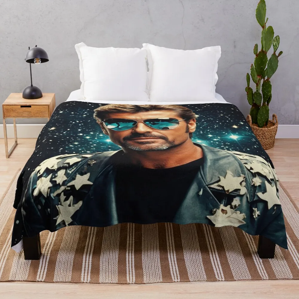 

GEORGE MICHAEL ICONIC STAR ELEGANT CLASSIC Throw Blanket For Decorative Sofa Baby Tourist Thermal Blankets