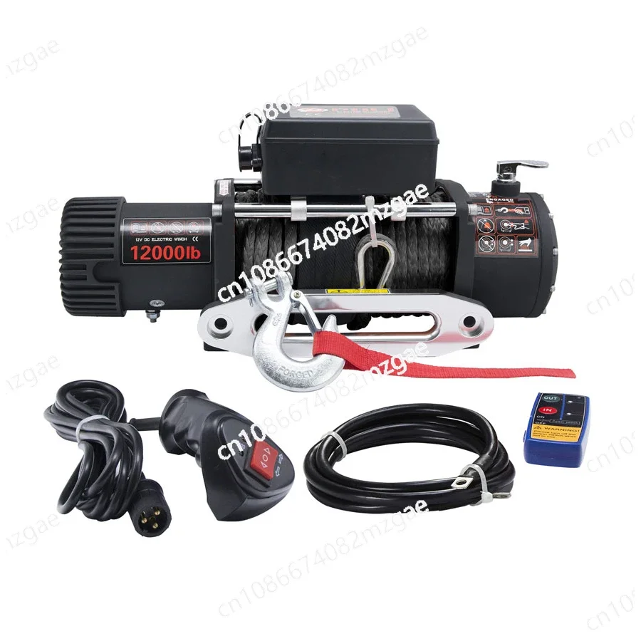 

Factory Price Off-Road Recycling 12V/24V 4 * 4 Car Electric Winch 12000lbs with Synthetic Rope