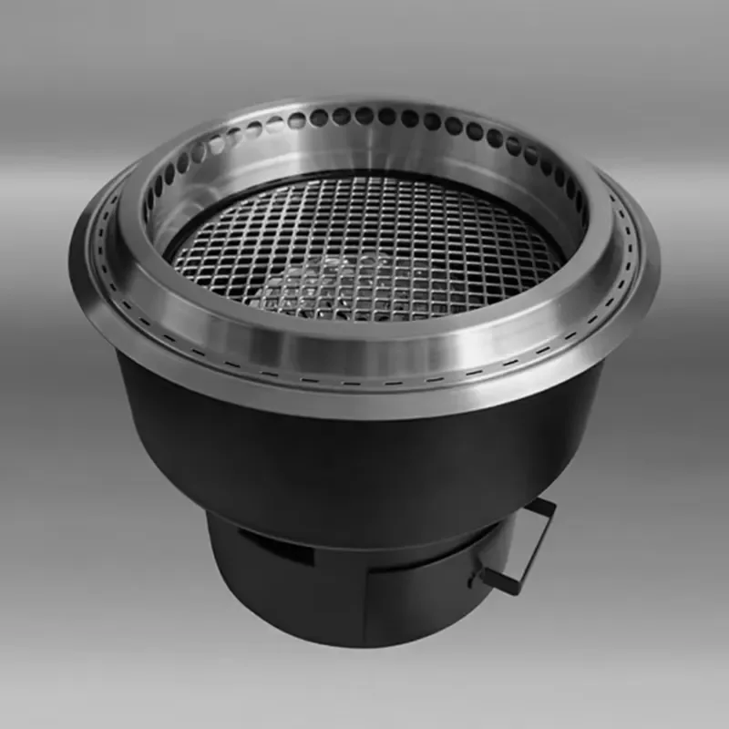 Commercial Gas Grill for Korean BBQ Restaurant Fire Purification System Outdoor Cooking Equipment Heavy Duty Propane Griddle