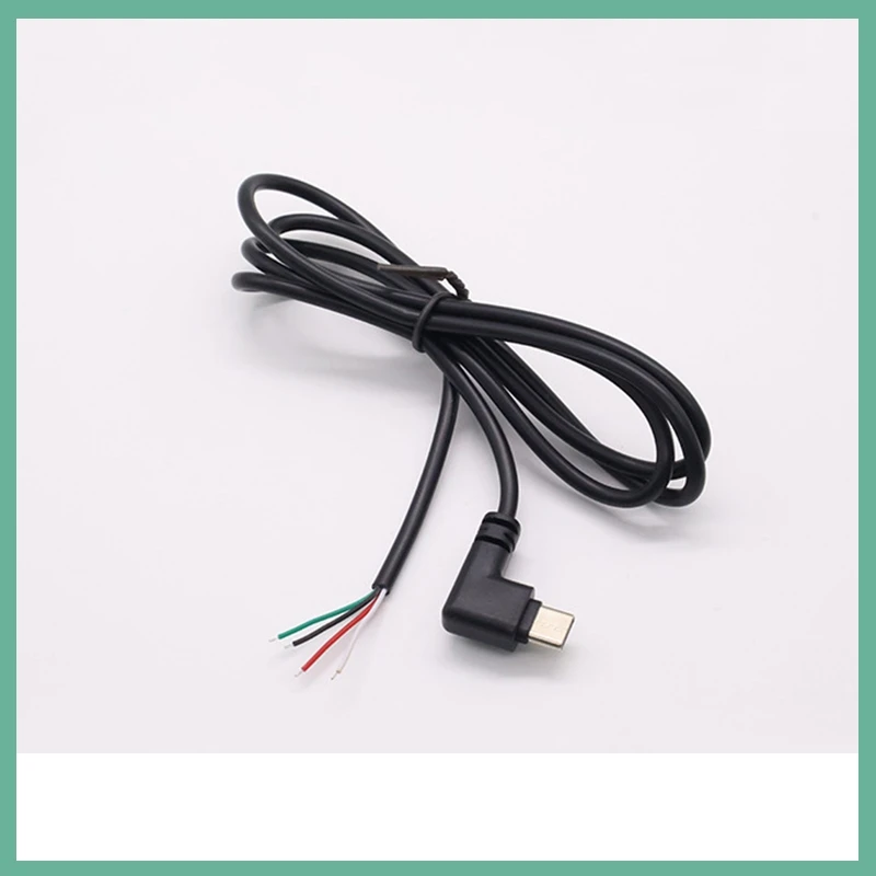 25cm/1m/2m Charging Data Cable 2/4-pin Male TypeC Revolving Elbow Extension Cable USB Power Connector E3