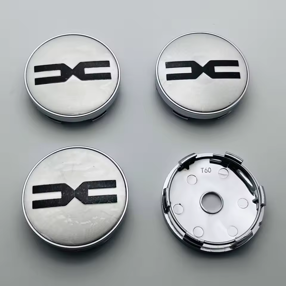 4x 60mm Nabendeckel Radkappen DACIA Spring Silber