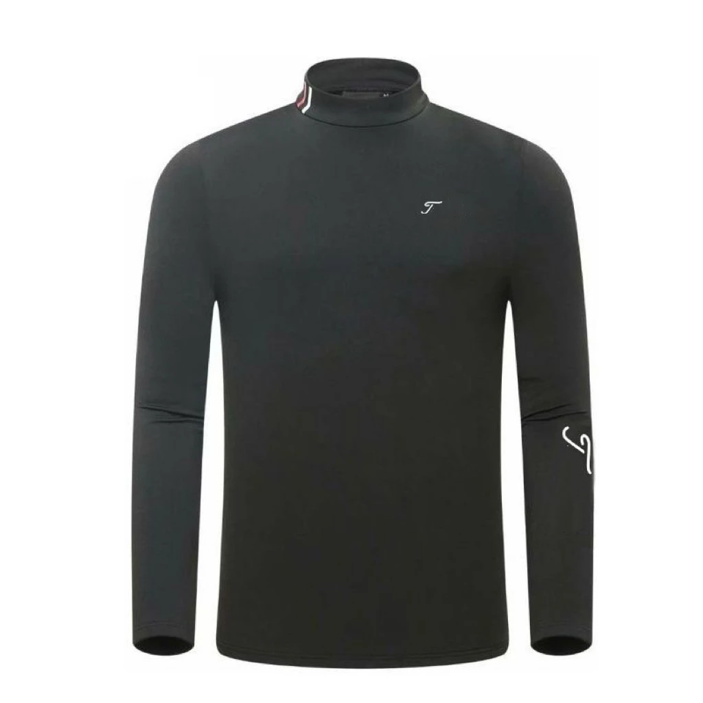 

Golf Shirt Men's Autumn And Winter Sports Elastic Slim Fit Golf Round Neck Golf Jersey