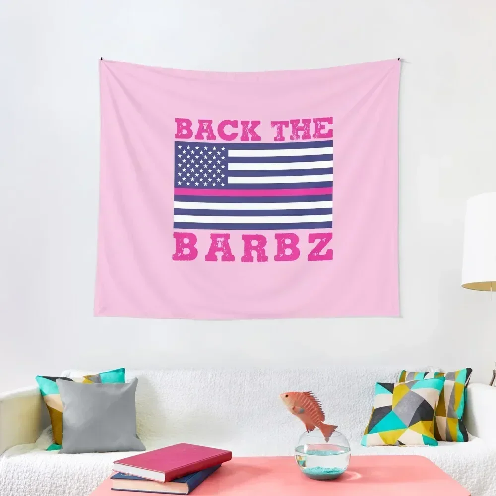 Back The Barbz Flag Love Barbs Loyal Fan Tapestry Decorations For Room Bedroom Decoration Tapestry