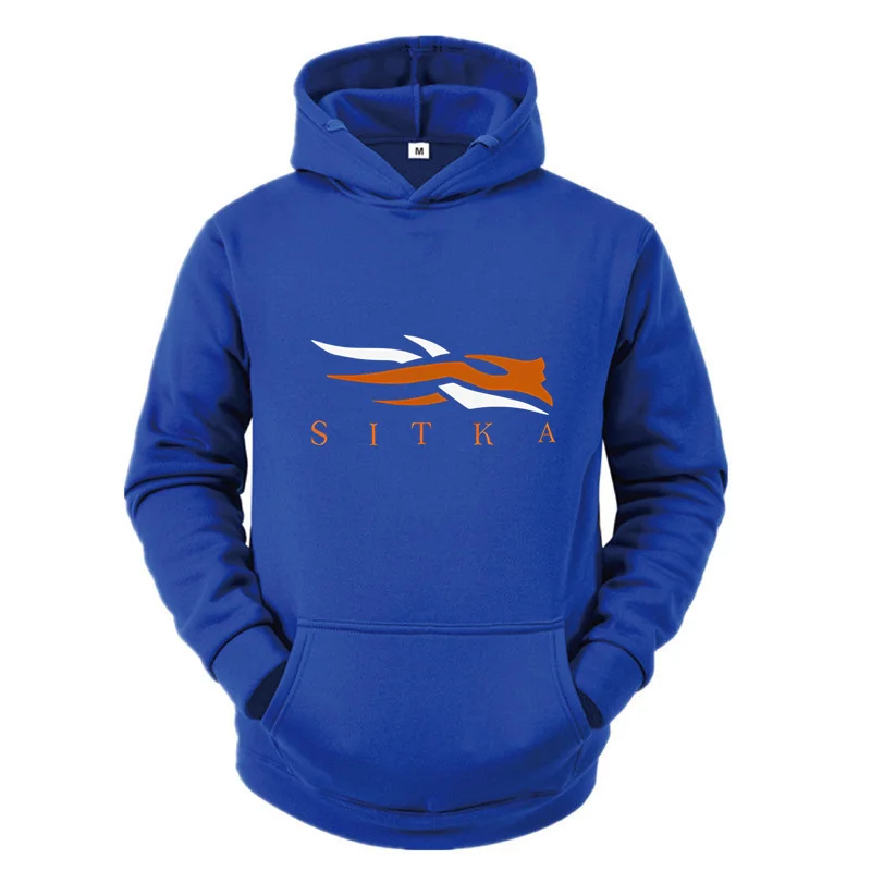 2025 New SITKA Letter Printed Fashion Men's Street Harajuku y2k Autumn/Winter Hoodie Hip Hop Warm Sports and Leisure Clothing