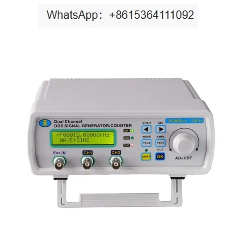 New MHS5200A 12MHZ Dual Channel Digital Control Signal Source Generator DDS Function Frequency Counter Arbitrary Waveform Pulse