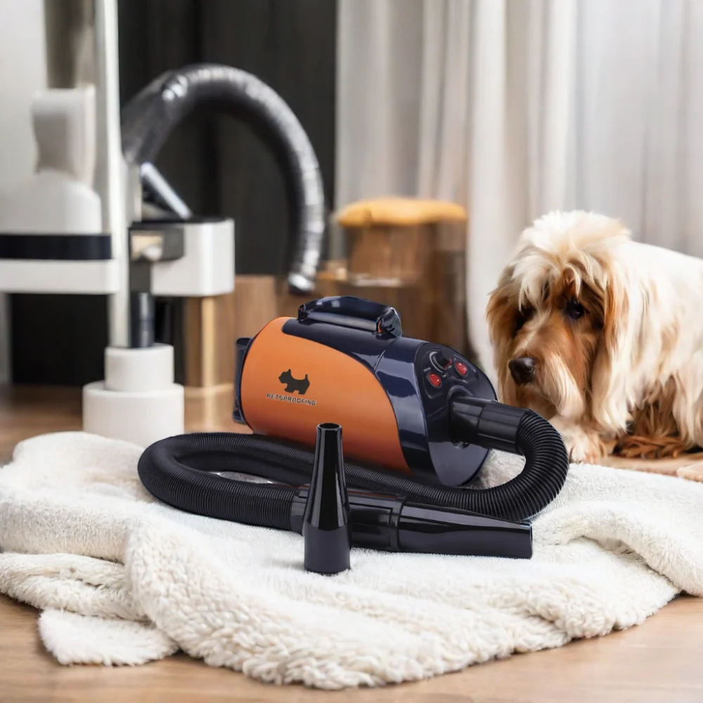 

Best Selling Variable Speed Pet Dryer And Water Blower Machine PP Combs Dog And Cat Grooming Tool Charge Power Source