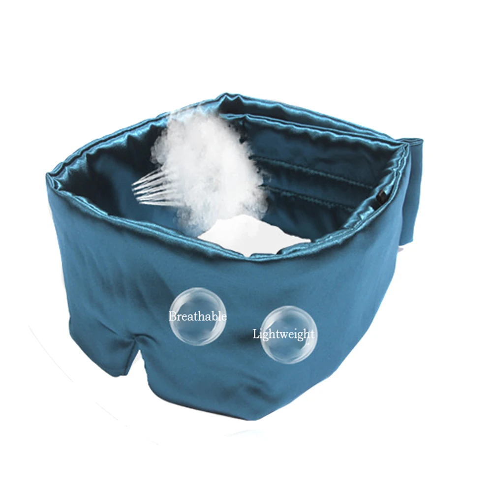100% Mulberry Silk Sleep Mask Eye Mask Light Blocking Soft Padded Eye shade Travel Nap Sleeping Blindfold Sleep Masker