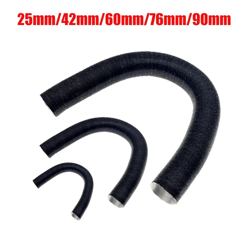 Air Intake Outlet Exhaust Stretch Corrugated Hose Pipe Flexible Combustion 25/42/60/76/90mm For Webasto Eberspacher Auto Heater