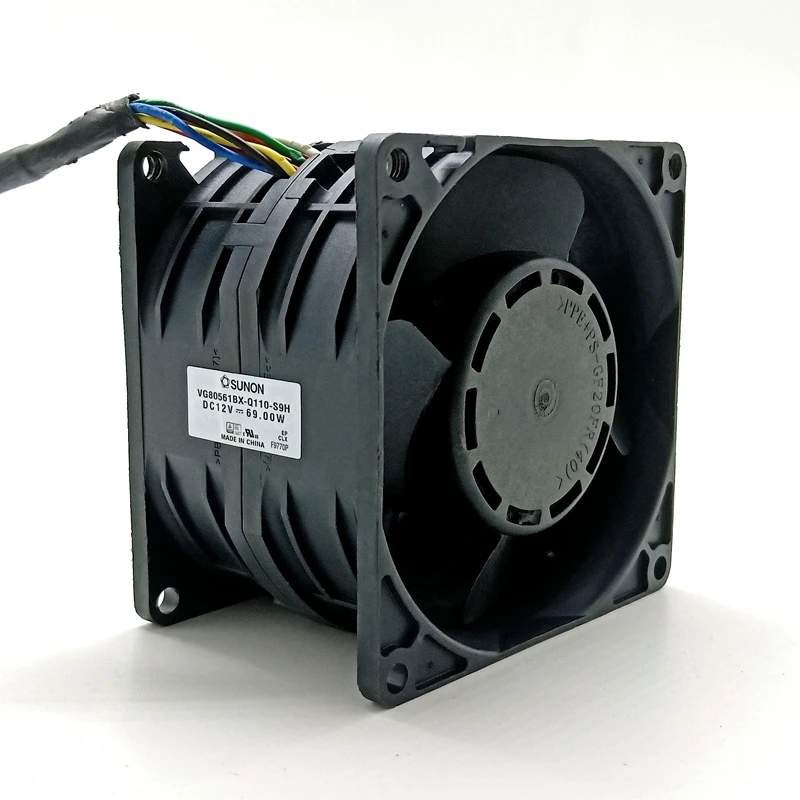 VG80561BX-Q110-S9H 8056 High Speed CFM Cooling Fan Dual Ball Bearing 80mm X 56mm Motor Car Booster