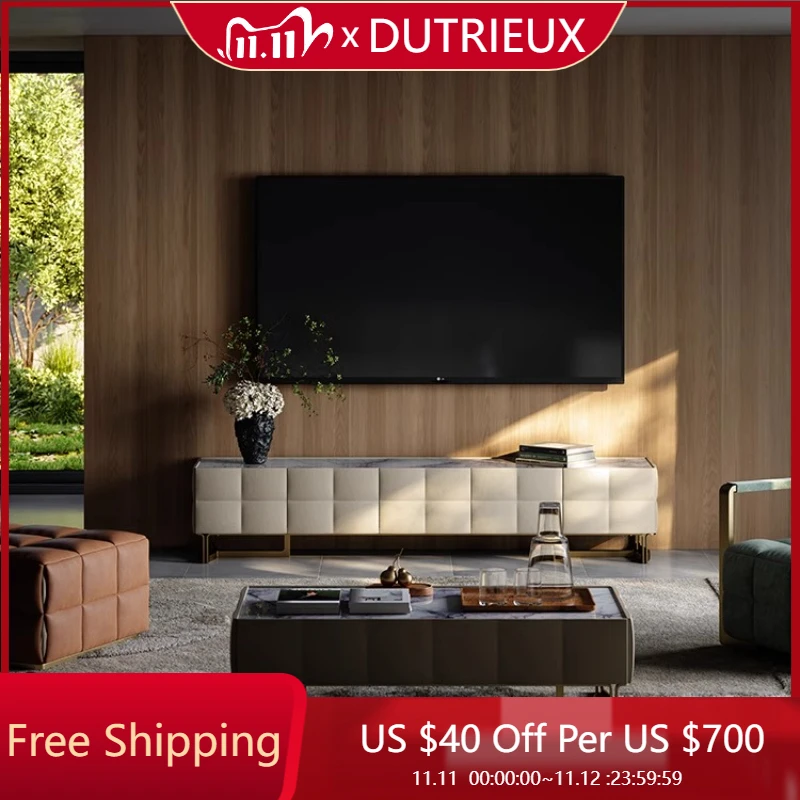 

Designer Minimalist TV Cabinet Italian Universal Organizer Storage Tv Table Living Room Luxury Trendy Muebles Para Tv Furniture