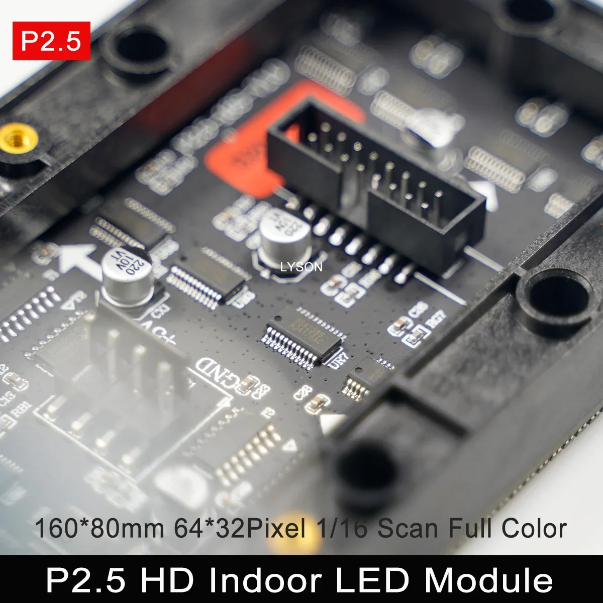 

P2.5 Indoor SMD RGB LED Panel 64*32 Pixels 1/16 Scan with HUB75 Port