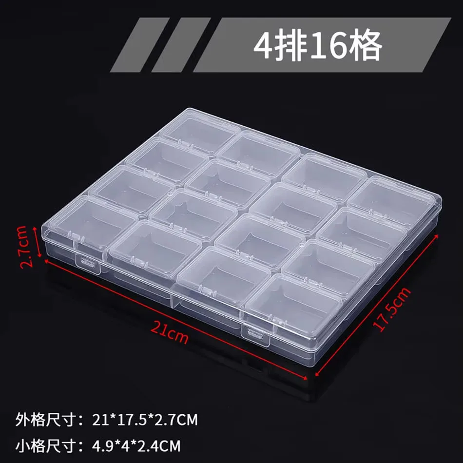 30Pcs Small Clear Plastic Bead Storage Containers