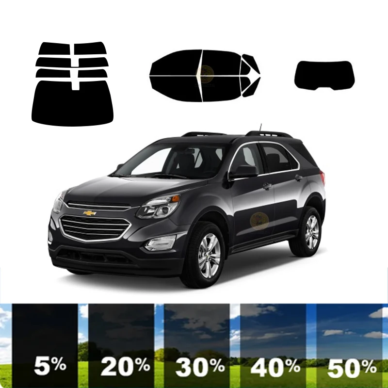 

precut Removable Window Tint Film For Car 100% UVR 5%-70%VLT Heat Insulation Carbon ﻿For CHEVROLET EQUINOX 4 DR SUV 2010-2017