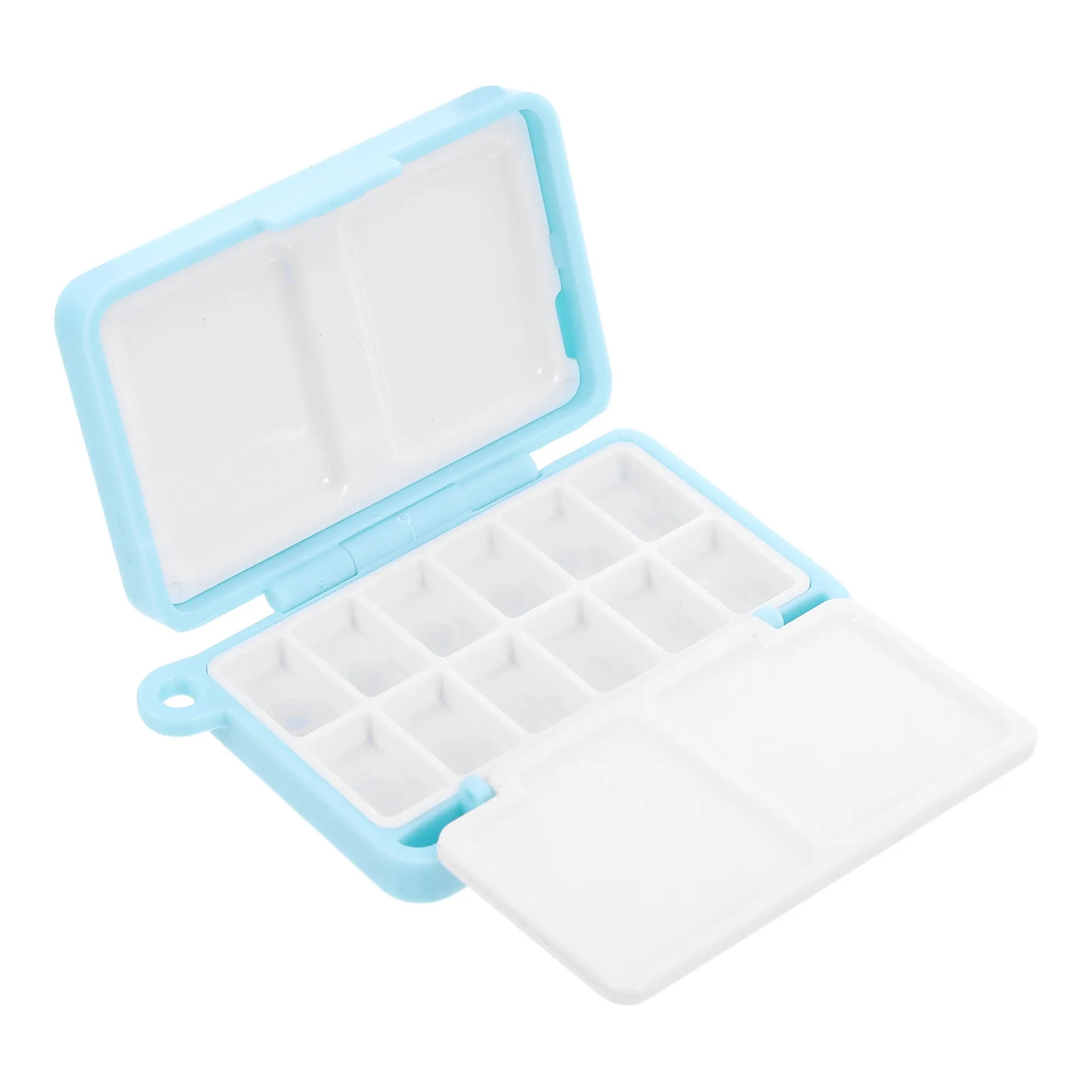 Paint Storage Box Palette Portable Watercolor Mixing Travel Halloween Christmas New Year Mini Paint Palette Box Colors