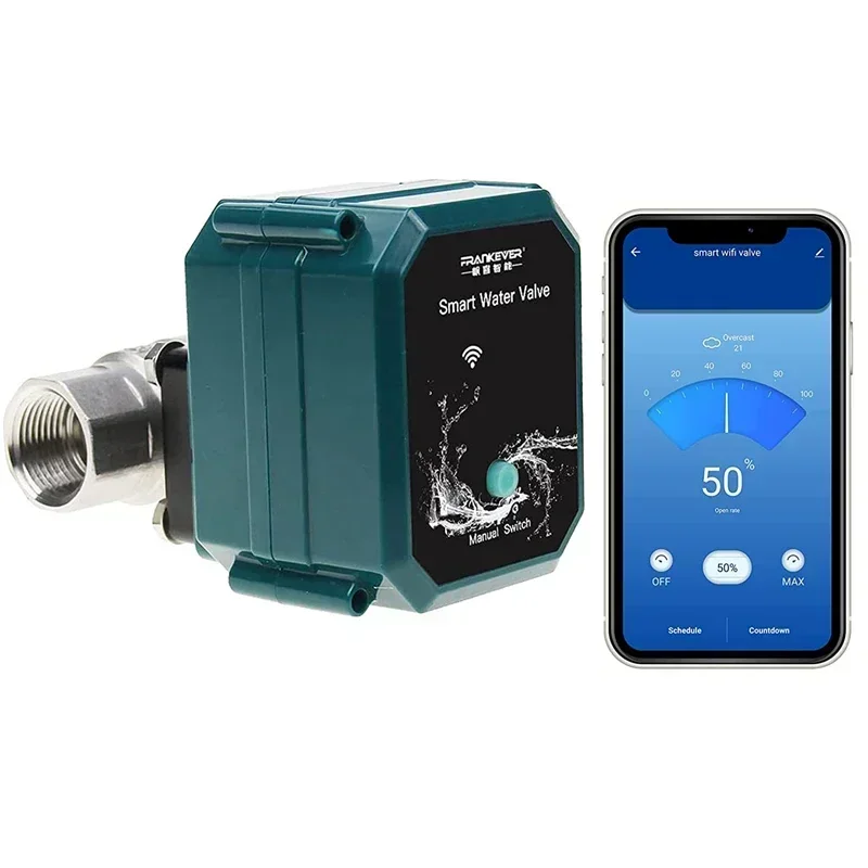 

Adjustable water volume flow control Tuya Smart Life Home Automation Garden irrigation WiFi Smart Water Valve Controller/DV 5V