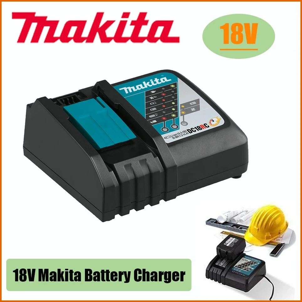 

Makita Original 18VRC Battery Charger Makita 3A 6A 14.4V 18V Bl1830 Bl1430 BL1860 BL1890 Tool Power Charger USB Prot 18VRF