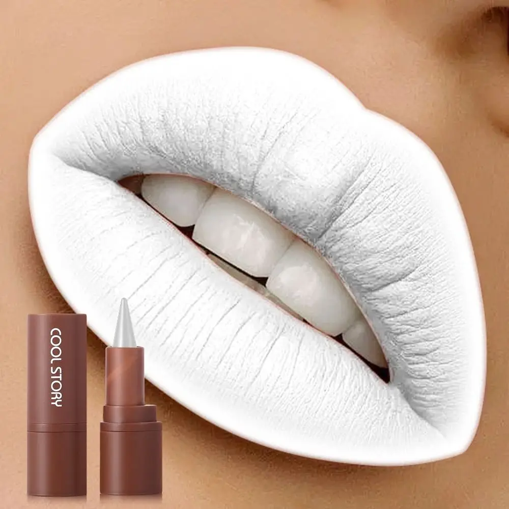 Crayon Shape 3-in-1 แต่งหน้า Lip Perfect Contour Gradient Effect Matte Lip Liner กันน้ํา Tapered Tip อายไลเนอร์สําหรับผู้หญิงแต่งหน้า