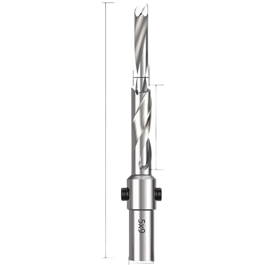 1pc Woodworking Step Drill Bit Two-stage Countersink Drill Spiral Flute For Screws HSS Hole Drilling Chip Removal Smooth Cutting