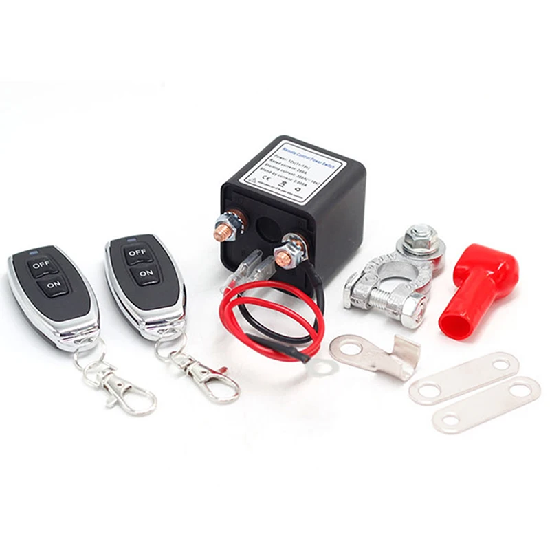 Wireless Remote Control Battery Relay Switch Car Starter, Remote Battery Disconnect Switch, Remote Start & Warm-Up/Cool-Down 12v view 3