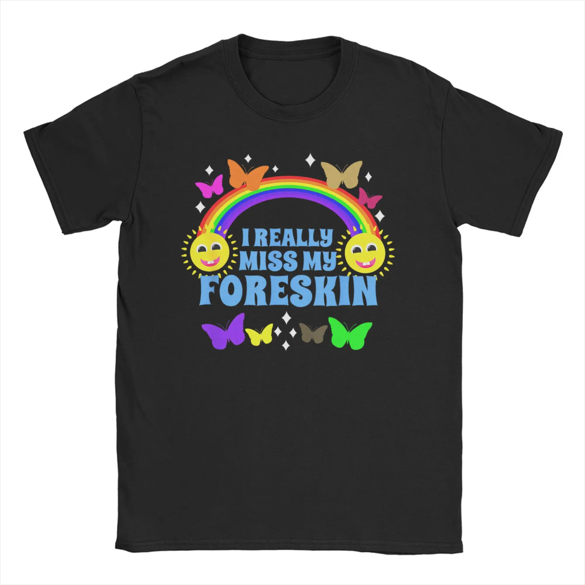 

Модная забавная футболка «I Really Miss My Foreskin», мужская и женская хлопковая футболка с круглым воротником, летние топы