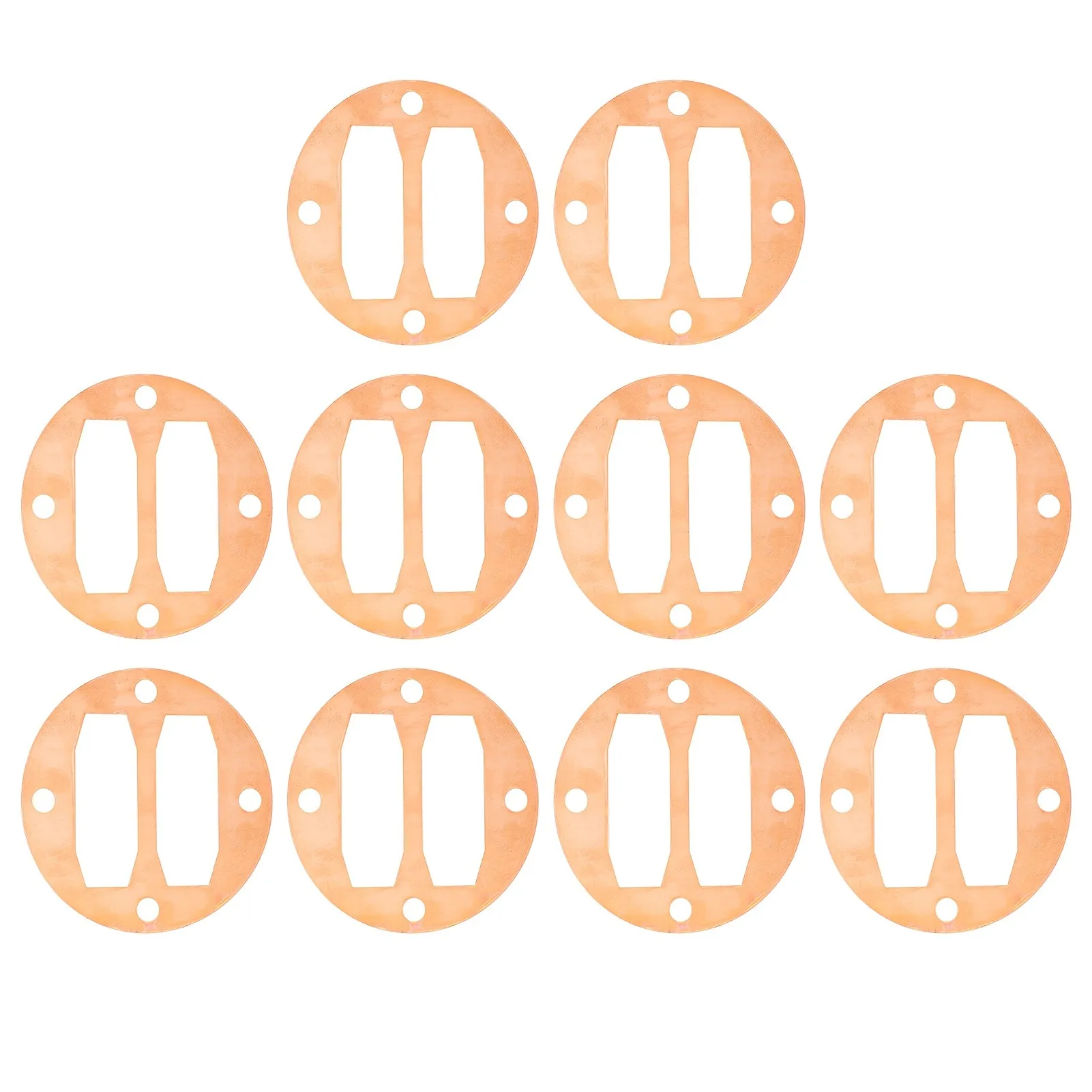 

10Pcs Cylinder Sealing Gasket Pump Mount Copper Plate Replacement Air Compressor Part 51mm