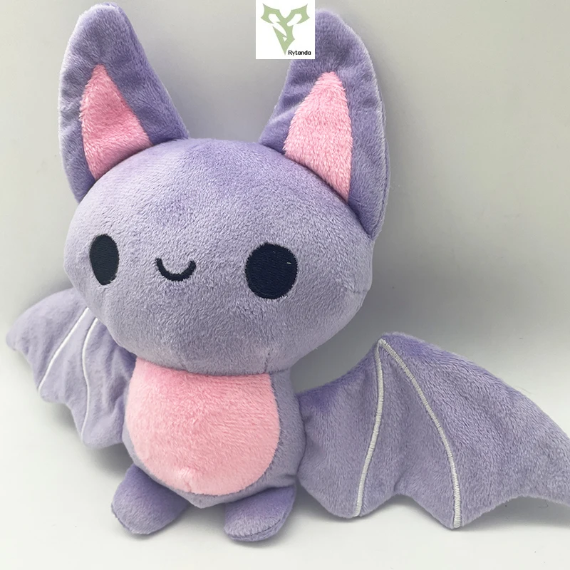 Halloween Plushies Mini Lavender Sleepy Bat Plush Toys Cute Cartoon Skeleton Cat Pillow Soft Ghost Models Halloween Kids Gifts