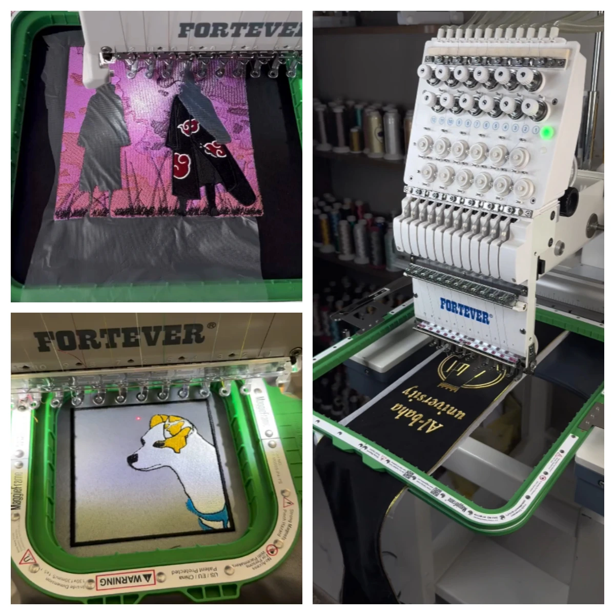 

Fortever Halo 100 Halo X Embroidery Machine with Maggie Frame Mighty Hoop Magnetic Embroidery Hoop FT1501/1502/1503/1504
