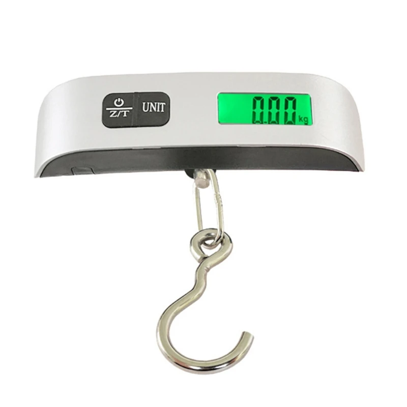 

Portable Suitcase Weighing Scale Travel Luggage Weight Scale for W/ Hook110lb/50