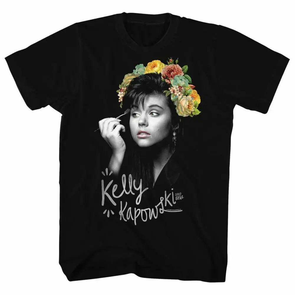 Saved By The Bell Flower Crown Black T Shirt