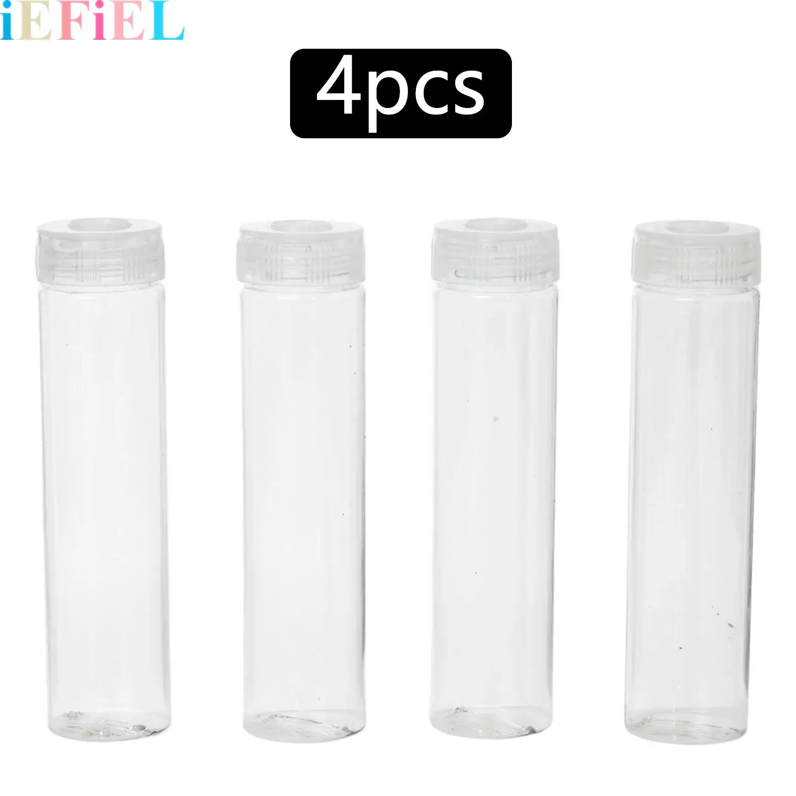 4Pcs Plastic Test Tubes for Plant Propagation Test Tube Bottom Propagation Tubes Hydroponic Test Tube for Hydroponic Flowers