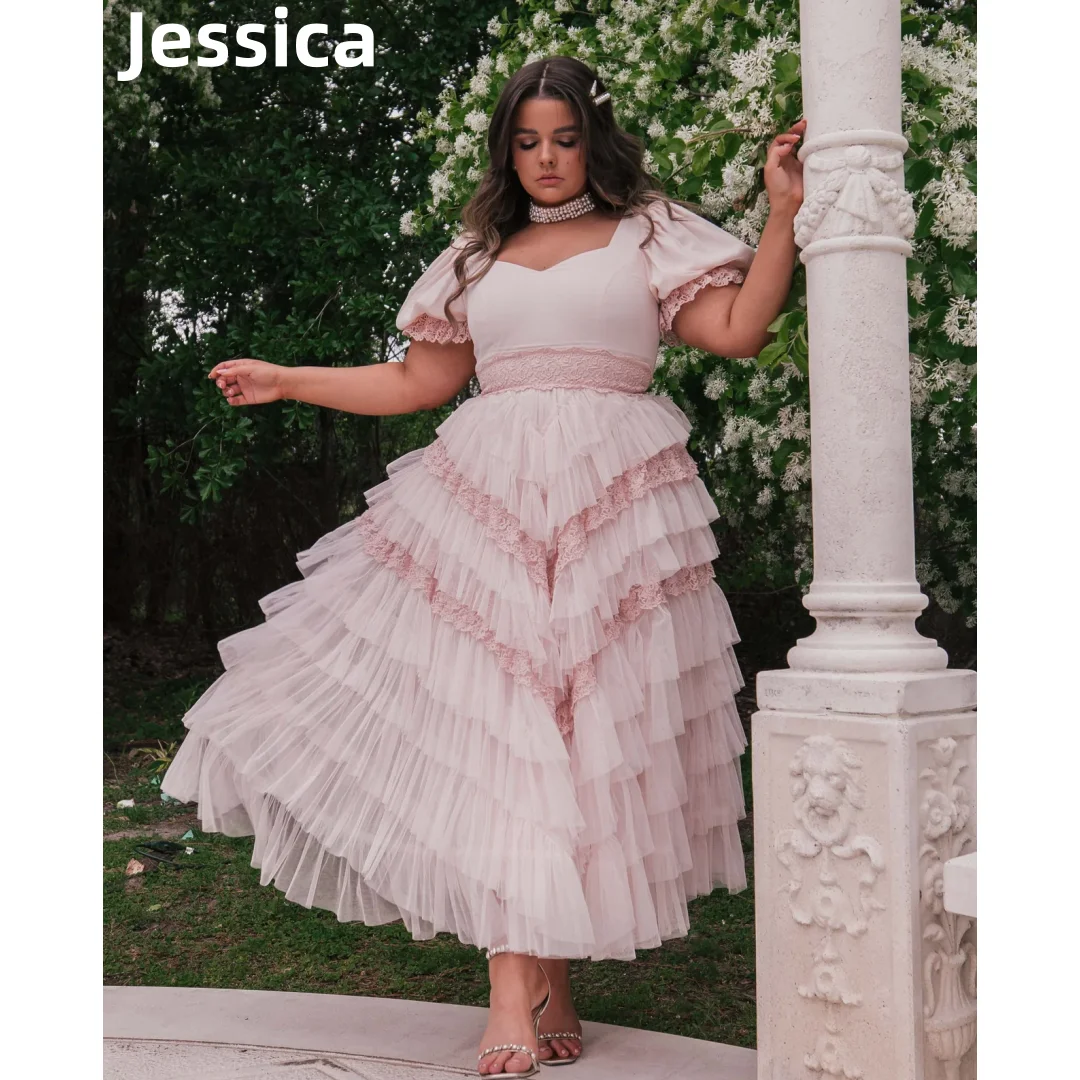 

Jessica Sweet Pink Prom Dresses Tulle Coming Of Age Ceremony Evening Dresses Formal Occasions Special Occasion Party Dresses