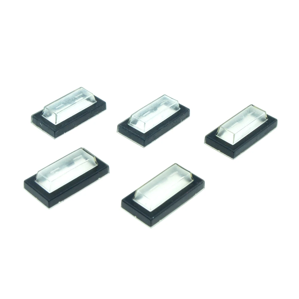 5 Pcs KCD3 31x14mm Rocker Boat Switch White\'s Clear Silicone Waterproof Protect Cover Rectangle Cap