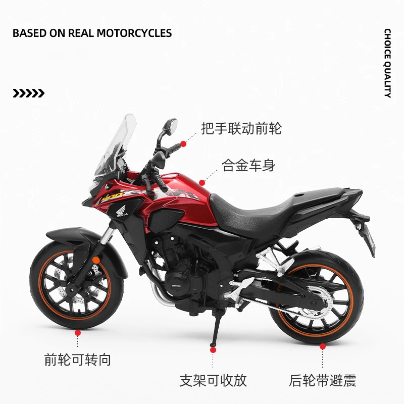 1/12 Honda CB400X Die Cast Motorcycle Model Toy Vehicle Collection Autobike Shork-Absorber Off Road Autocycle Toys Car