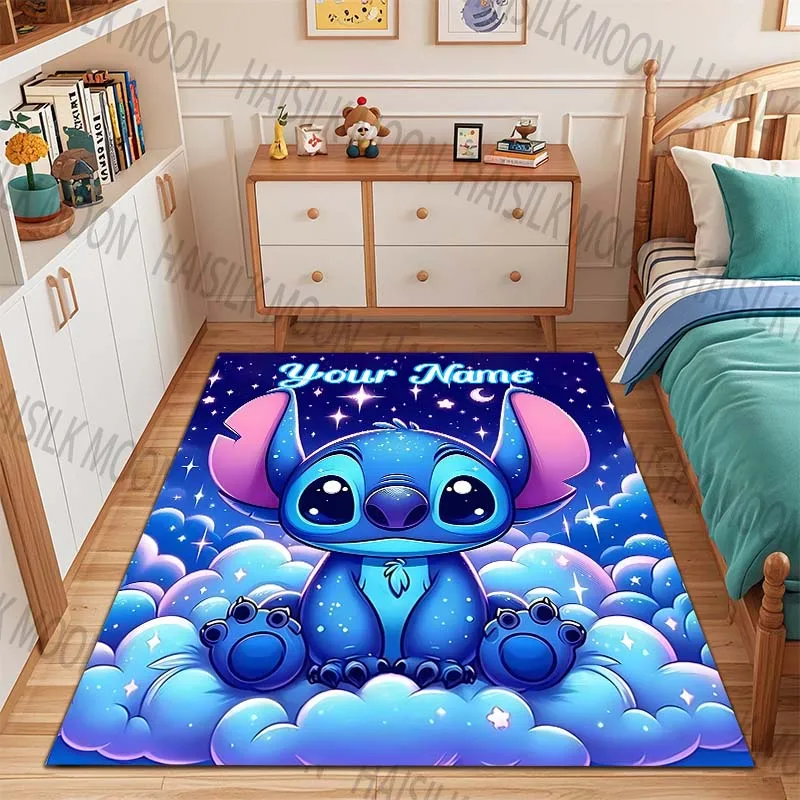 

1PC Personalized Name Custom Carpet Stitch Print Rug for Living Room Bedroom Large Soft Carpet Home Decor Sofa Chair Area Rugs