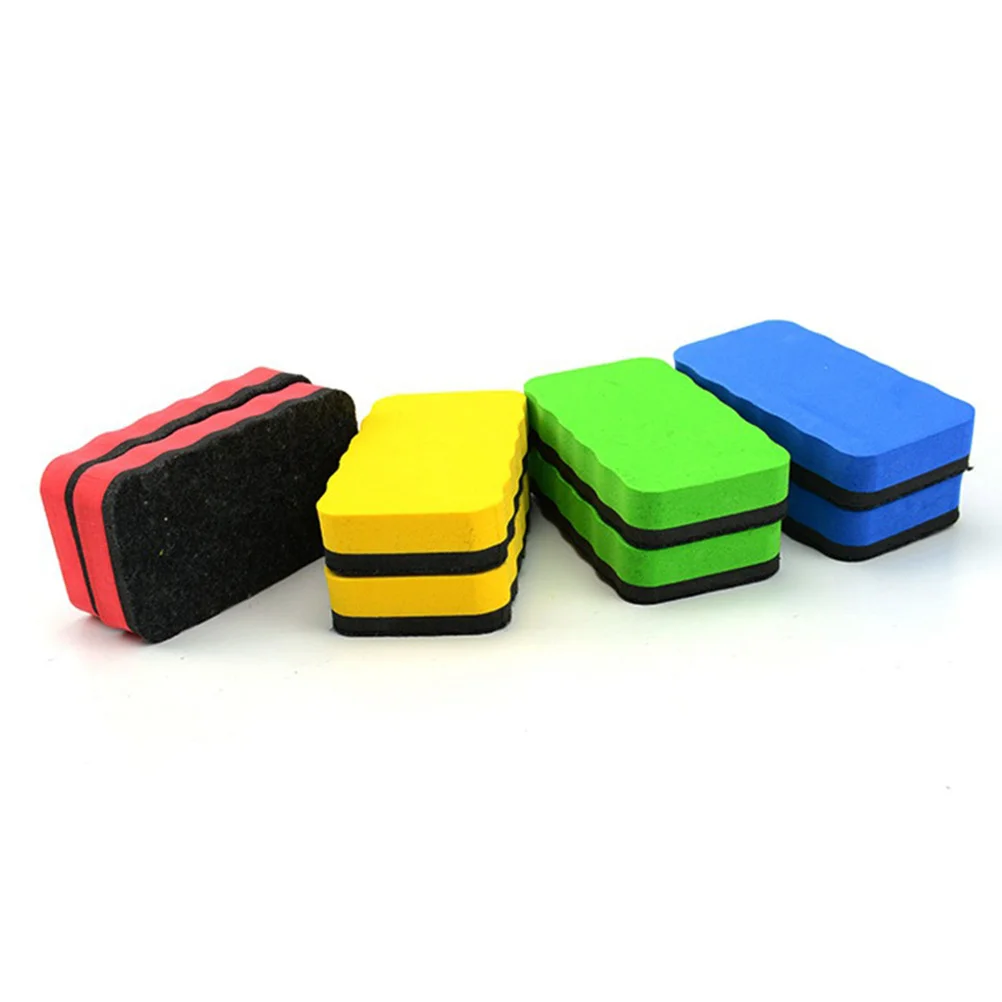

4Pcs Eva Blackboard Eraser Rubber Powder Whiteboard Dry Eraser Marker Cleaner School Office Supplies Easy Clean Eco Friendly
