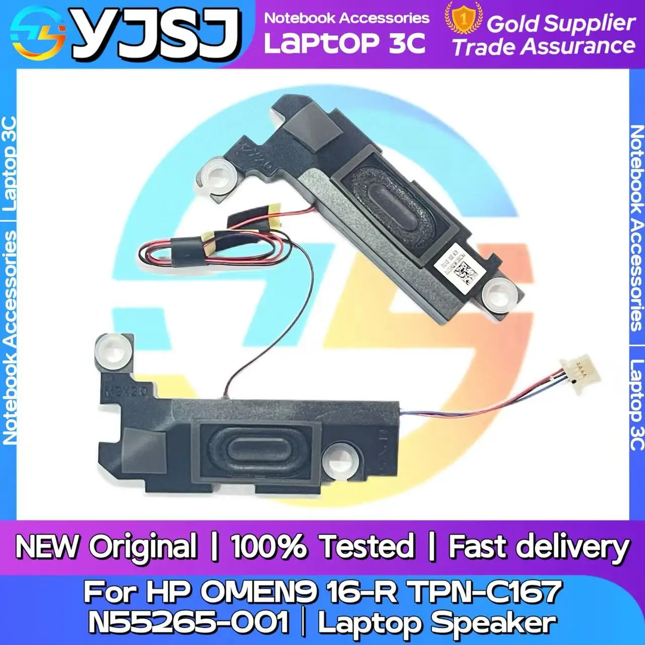 

New GENUINE Original Laptop Speaker For HP Light and Shadow Genie 9 16-R TPN-C167 built-in speaker horn audio N55265-001 JPR6