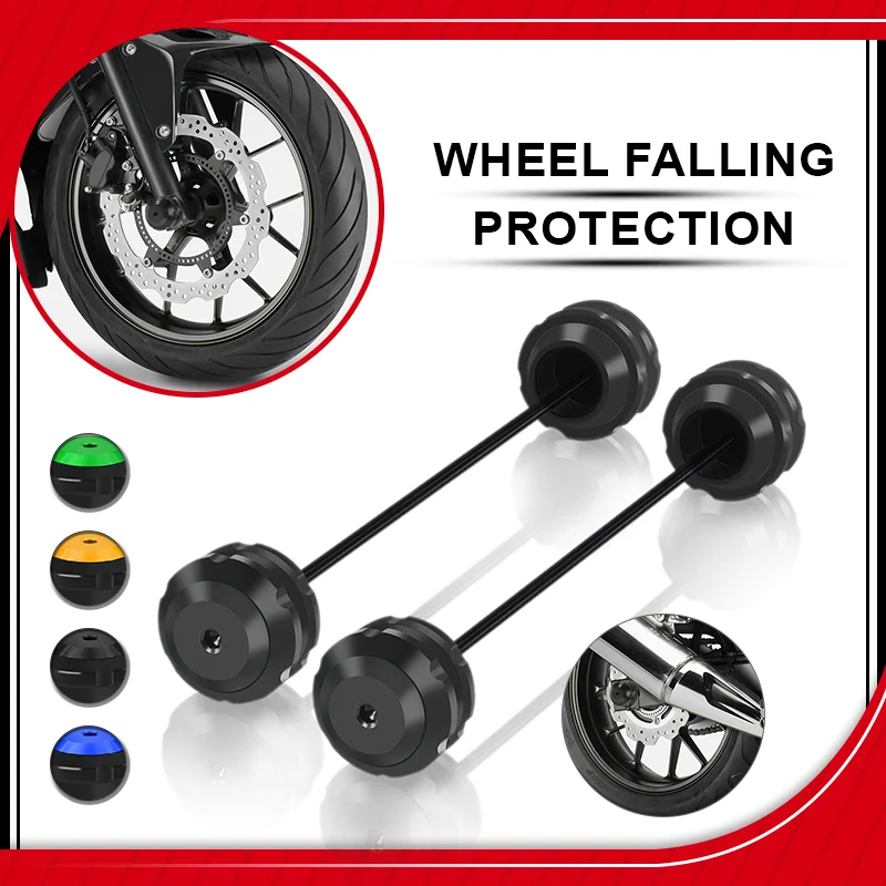 

For BMW G310R G310GS F750GS F850GS F700GS F800GS Motorcycle CNC Front Rear Wheel Fork Axle Sliders Crash Falling Protector Pad