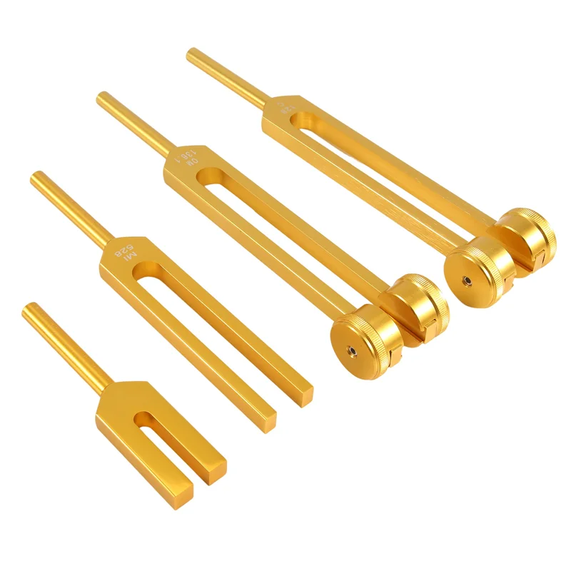 

4Pcs Tuning Fork Set(128Hz, 136.1Hz, 528Hz, 4096Hz), For Healing Chakra,Sound Therapy,Reliever Stress