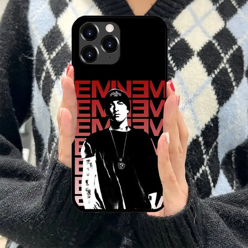 Rapper E-Eminem  Phone Case For iPhone 11 12 13 Mini 13 14 Pro XS Max X 8 7 Plus SE XR Shell