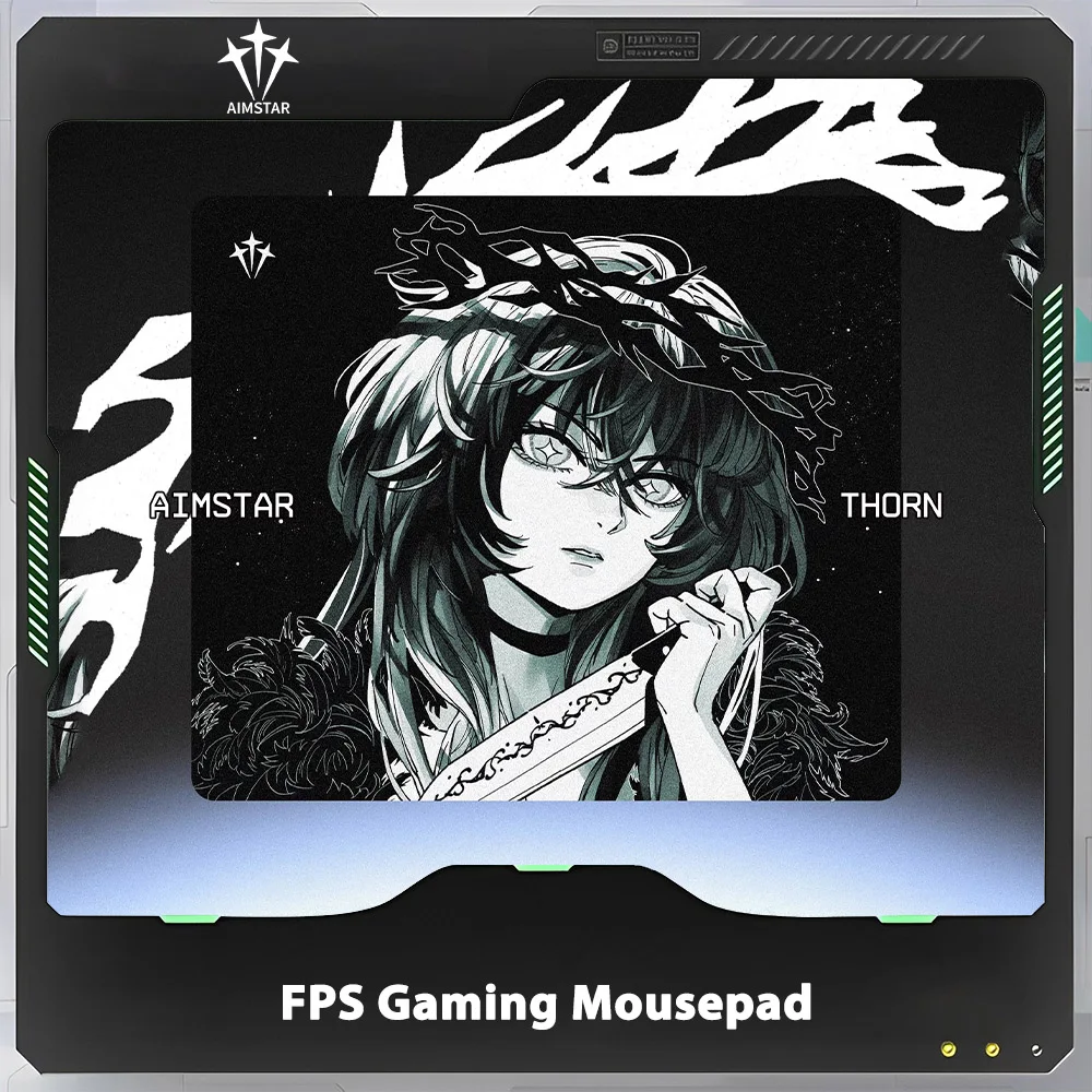 Aimstar Thorn Mousepad E-sports Smooth FPS Gaming Mousepad 3.5mm Non-Slip Mouse Pad Gaming Accessories APEX Valorant Gfit