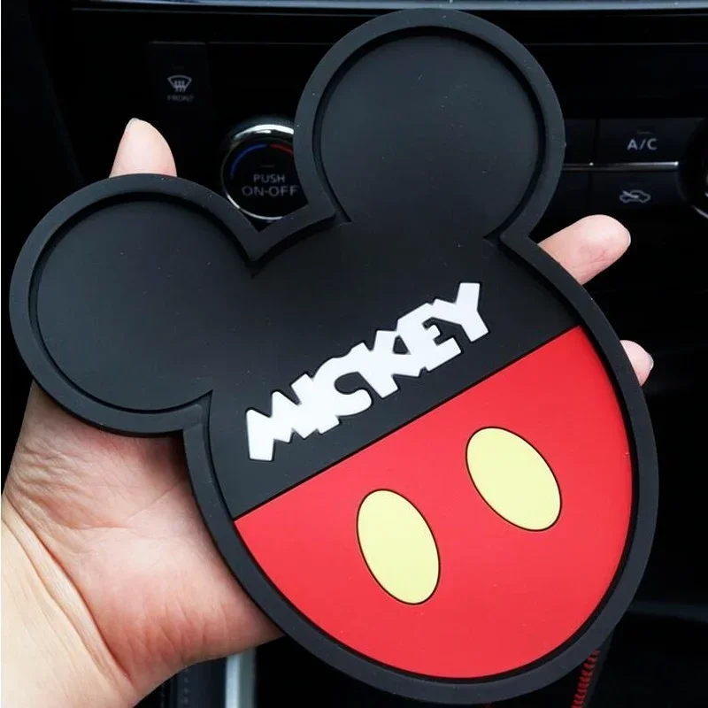 Disney Mickey Minnie Mouse Big Car Dashboard Sticky Anti-Slip PVC Mat Silicone Anti-Slip Storage Mat Pads Non-Slip Sticky Pad