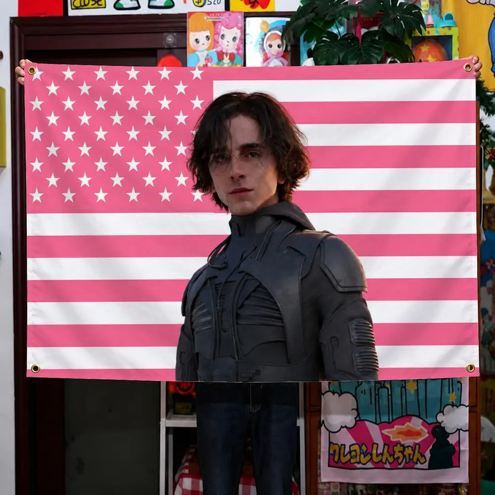 Celebrity Timothée Chalamet Dune Paul Flags Wall Hanging Background Flag Wall Decor Banners for Outdoor Bedroom Dorm Room Decor