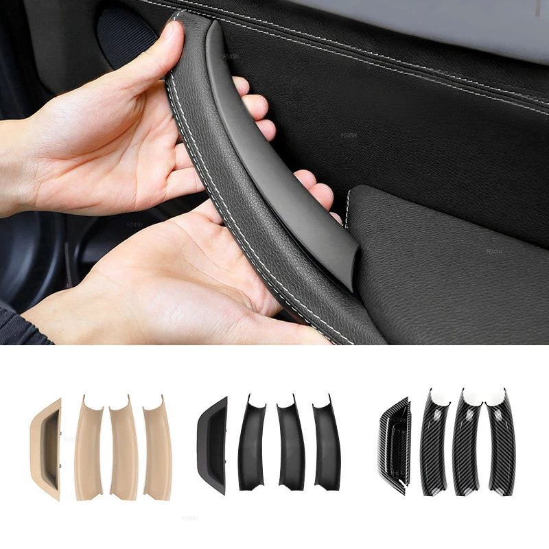 

For BMW X3 X4 F25 F26 2010 2011 2012 2013 2014 2015 2016 Car Inner Door Handle Panel Pull Cover ABS Carbon Texture/Black/Beige