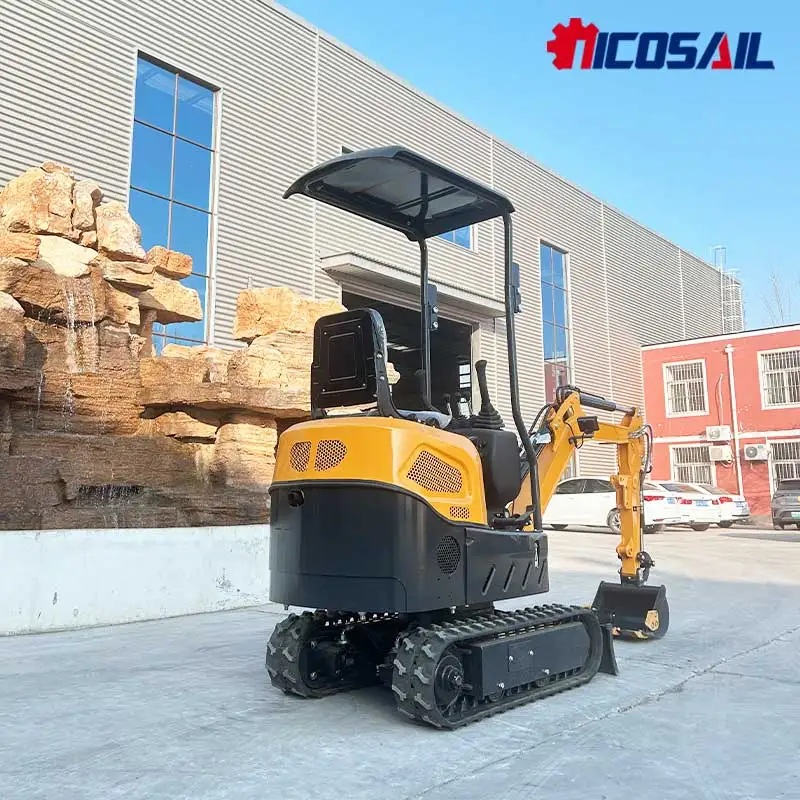    Miniexcavadora sobre orugas hidráulica industrial: certificación EPA para construcción, campos agrícolas y tareas de eliminación de árboles de huerto