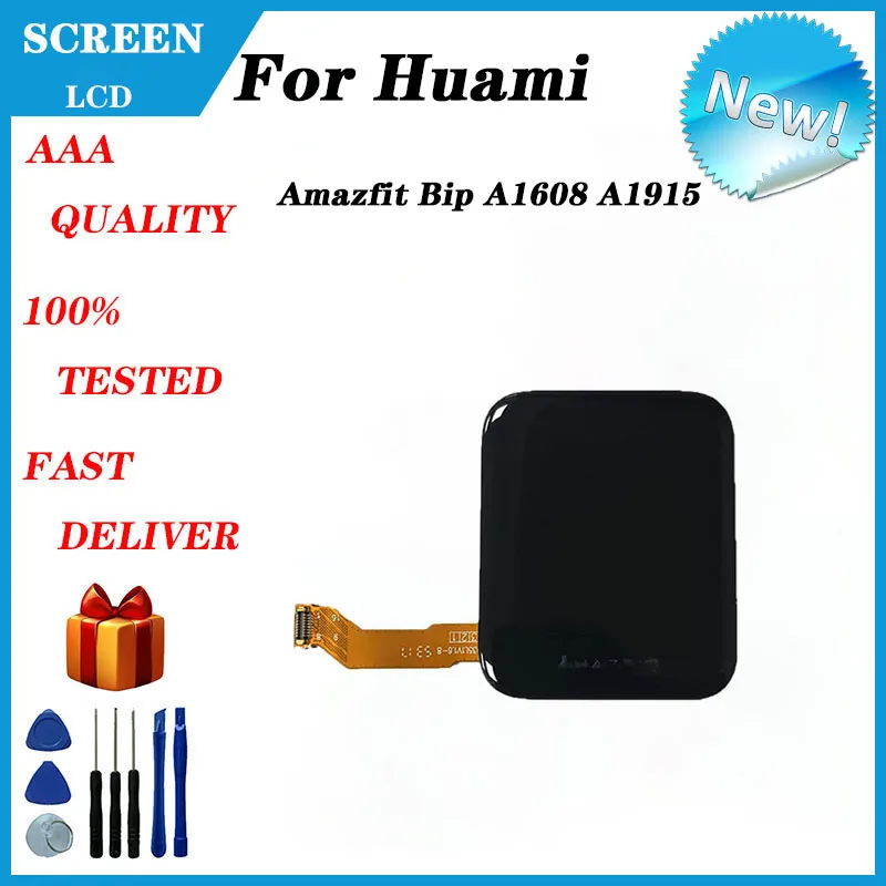 New For Huami Amazfit Bip A1608 A1915 Smart Sports Watch LCD Screen + Touch Screen, A1608 A1915 LCD Screen