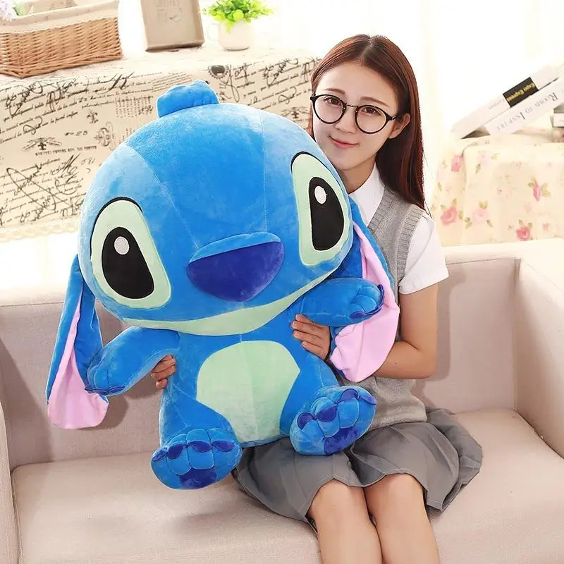 

Большой размер Disney Lilo & Stitch, мягкая плюшевая кукла, издание Stitch, плюшевая кукла, креативная кавайная подушка, игрушка, подарок на день рождения, Рождество